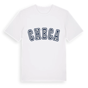 Checa college t-shirt – ekologisk bomull t-shirt från Pinshirt
