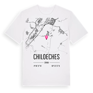 Chiloeches karta t-shirt – ekologisk bomull t-shirt från Pinshirt