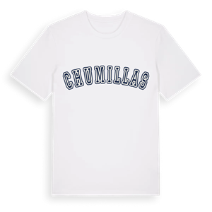 Chumillas college t-shirt – ekologisk bomull t-shirt från Pinshirt