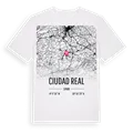 Ciudad Real karta t-shirt