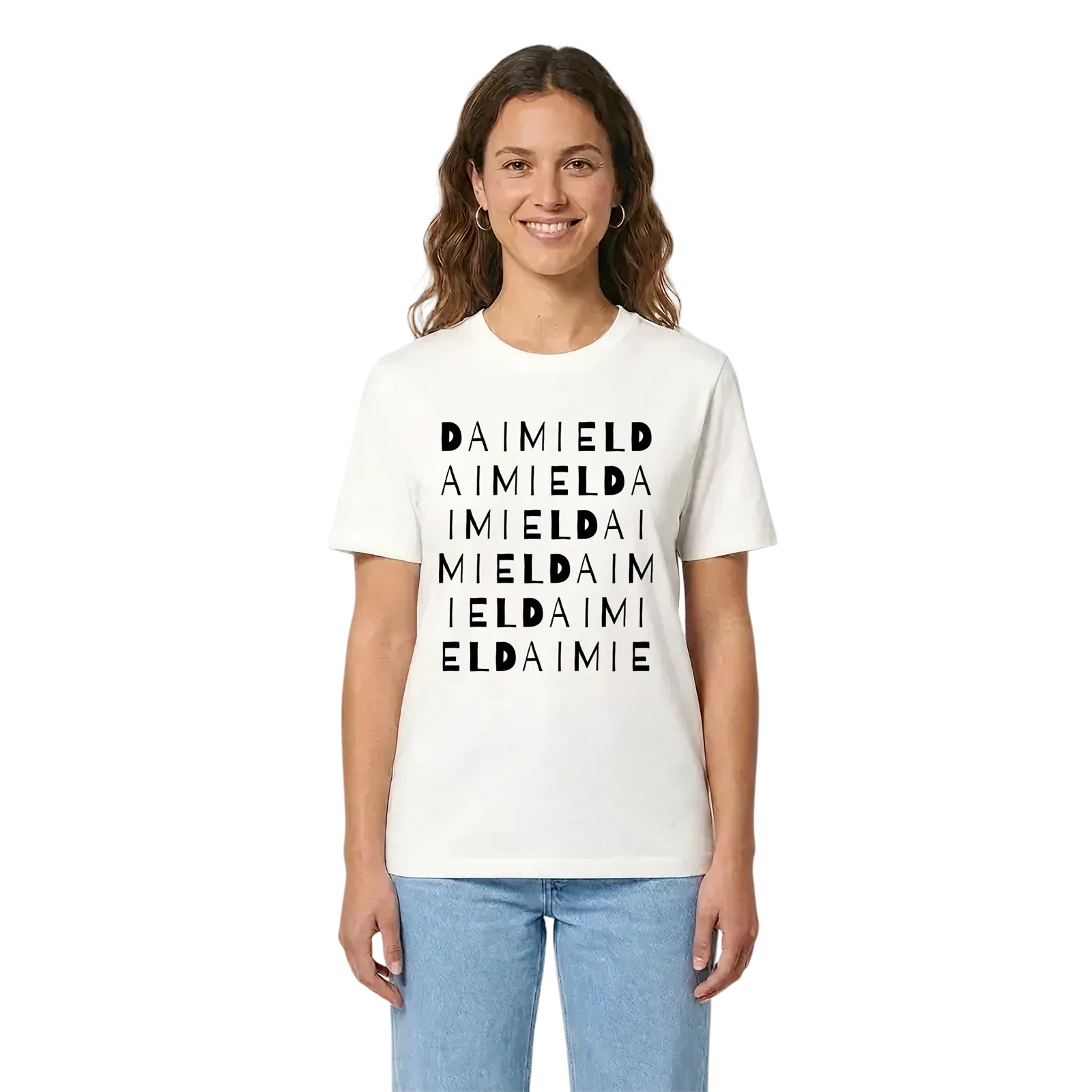 Daimiel ordlek t-shirt – White, i miljö