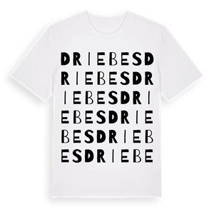 Driebes ordlek t-shirt – ekologisk bomull t-shirt från Pinshirt