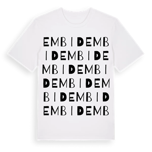 Embid ordlek t-shirt – ekologisk bomull t-shirt från Pinshirt