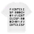 Fuentelespino de Moya ordlek t-shirt