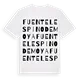 Fuentelespino de Moya ordlek t-shirt