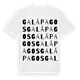 Galápagos ordlek t-shirt