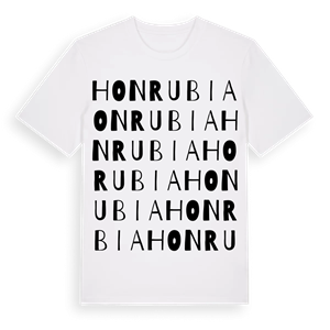 Honrubia ordlek t-shirt – ekologisk bomull t-shirt från Pinshirt