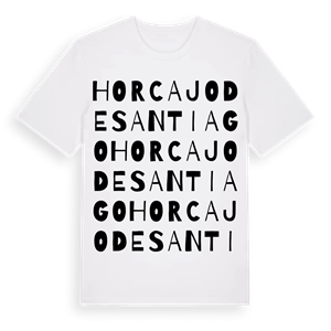 Horcajo de Santiago ordlek t-shirt – ekologisk bomull t-shirt från Pinshirt