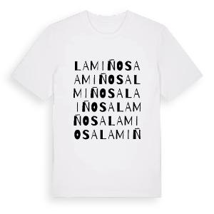 La Miñosa ordlek t-shirt – ekologisk bomull t-shirt från Pinshirt