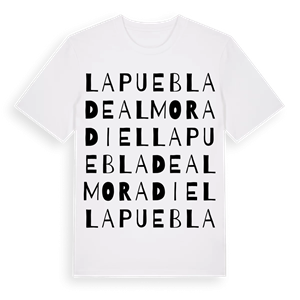 La Puebla de Almoradiel ordlek t-shirt – ekologisk bomull t-shirt från Pinshirt