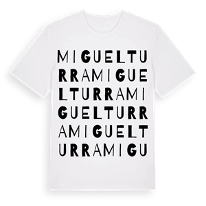 Miguelturra ordlek t-shirt – ekologisk bomull t-shirt från Pinshirt