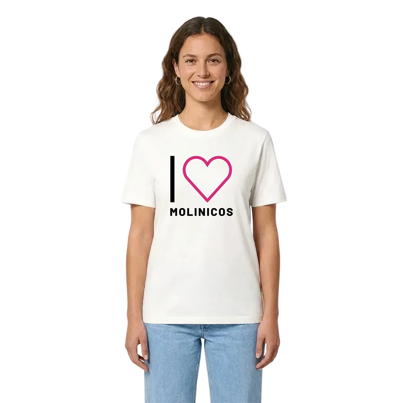 Jag älskar Molinicos t-shirt stort tryck – White, i miljö