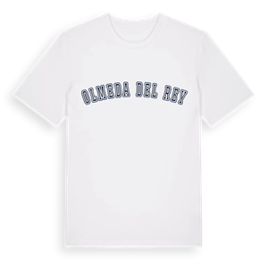 Olmeda del Rey college t-shirt – ekologisk bomull t-shirt från Pinshirt