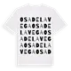 Osa de la Vega ordlek t-shirt