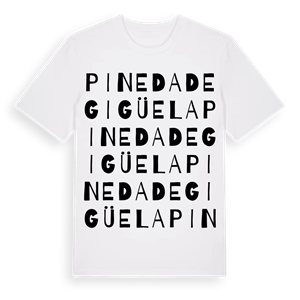 Pineda de Gigüela ordlek t-shirt – ekologisk bomull t-shirt från Pinshirt