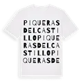 Piqueras del Castillo ordlek t-shirt