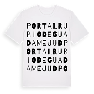 Portalrubio de Guadamejud ordlek t-shirt – ekologisk bomull t-shirt från Pinshirt
