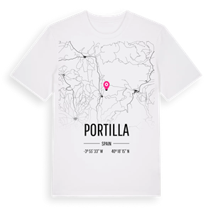 Portilla karta t-shirt – ekologisk bomull t-shirt från Pinshirt