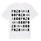 Pozoamargo ordlek t-shirt