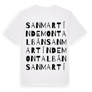 San Martín de Montalbán ordlek t-shirt – ekologisk bomull t-shirt från Pinshirt