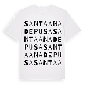 Santa Ana de Pusa ordlek t-shirt – ekologisk bomull t-shirt från Pinshirt