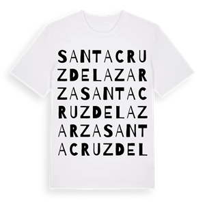 Santa Cruz de la Zarza ordlek t-shirt – ekologisk bomull t-shirt från Pinshirt
