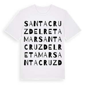 Santa Cruz del Retamar ordlek t-shirt – ekologisk bomull t-shirt från Pinshirt
