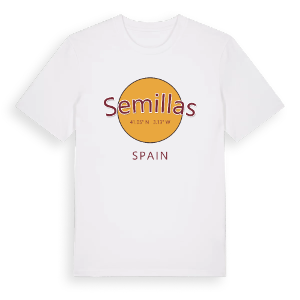 Semillas cirkel t-shirt – ekologisk bomull t-shirt från Pinshirt