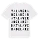 Talavera de la Reina ordlek t-shirt