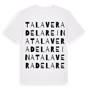 Talavera de la Reina ordlek t-shirt – ekologisk bomull t-shirt från Pinshirt