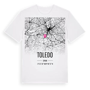 Toledo karta t-shirt – ekologisk bomull t-shirt från Pinshirt