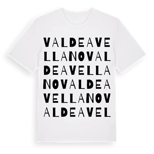 Valdeavellano ordlek t-shirt – ekologisk bomull t-shirt från Pinshirt
