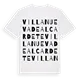 Villanueva de Alcardete ordlek t-shirt