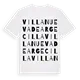 Villanueva de Argecilla ordlek t-shirt