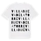 Villanueva de la Torre ordlek t-shirt