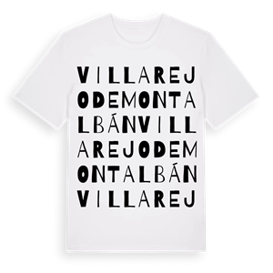 Villarejo de Montalbán ordlek t-shirt – ekologisk bomull t-shirt från Pinshirt