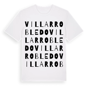 Villarrobledo ordlek t-shirt – ekologisk bomull t-shirt från Pinshirt