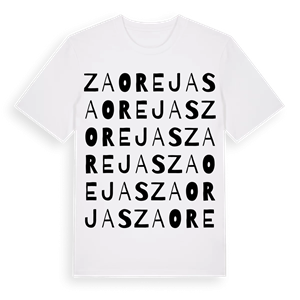 Zaorejas ordlek t-shirt – ekologisk bomull t-shirt från Pinshirt