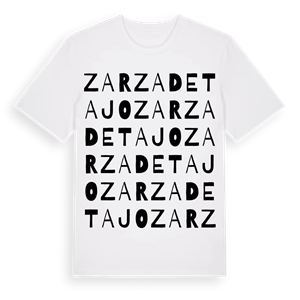 Zarza de Tajo ordlek t-shirt – ekologisk bomull t-shirt från Pinshirt