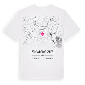 Zorita de los Canes karta t-shirt – ekologisk bomull t-shirt från Pinshirt