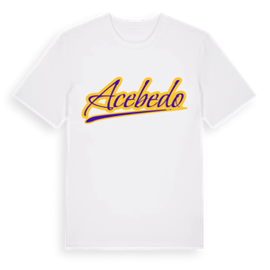 Acebedo baseball t-shirt – ekologisk bomull t-shirt från Pinshirt