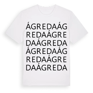Ágreda ordlek t-shirt – ekologisk bomull t-shirt från Pinshirt