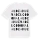 Aldeanueva del Codonal ordlek t-shirt