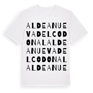 Aldeanueva del Codonal ordlek t-shirt – ekologisk bomull t-shirt från Pinshirt