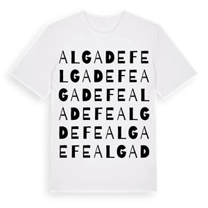Algadefe ordlek t-shirt – ekologisk bomull t-shirt från Pinshirt