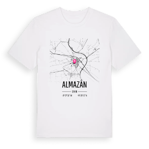 Almazán karta t-shirt – ekologisk bomull t-shirt från Pinshirt