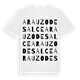 Arauzo de Salce ordlek t-shirt