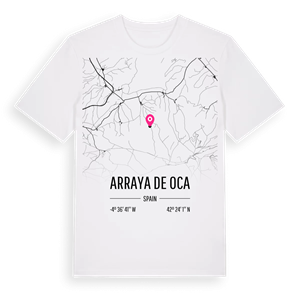 Arraya de Oca karta t-shirt – ekologisk bomull t-shirt från Pinshirt