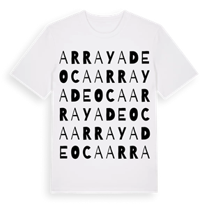 Arraya de Oca ordlek t-shirt – ekologisk bomull t-shirt från Pinshirt