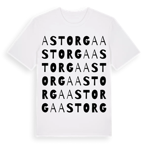Astorga ordlek t-shirt – ekologisk bomull t-shirt från Pinshirt